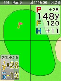 グリーン拡大画面